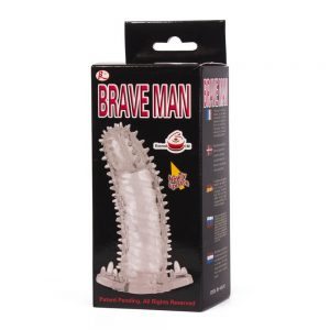Brave Man Penis sleeve. TPR material. 14x4.2